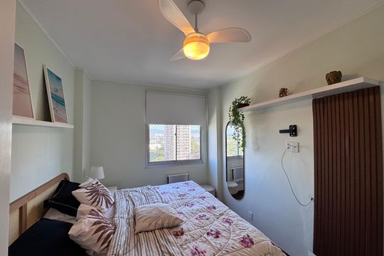 Quarto 1 de apartamento para alugar com 2 quartos, 58m² em Barra da Tijuca, Rio de Janeiro