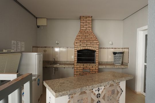 Área comum - Churrasqueira de apartamento para alugar com 2 quartos, 50m² em Jardim Brasil, São Carlos