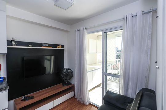 Sala e Cozinha de apartamento à venda com 1 quarto, 34m² em Ipiranga, São Paulo