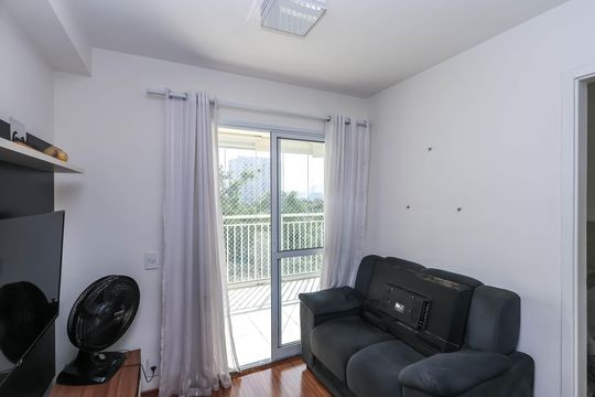Sala e Cozinha de apartamento à venda com 1 quarto, 34m² em Ipiranga, São Paulo