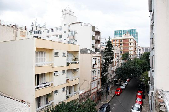 Área Comum - Terraço Vista de apartamento para alugar com 2 quartos, 70m² em Centro Histórico, Porto Alegre