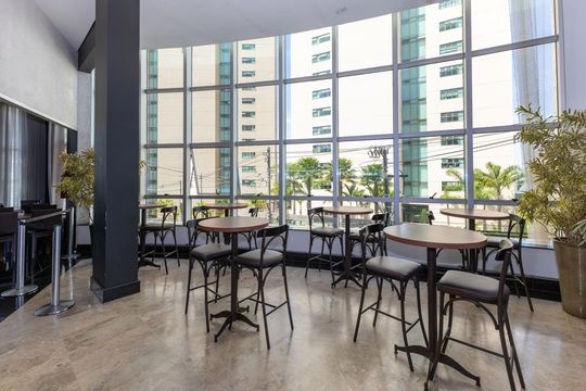 Área comum - Restaurante de kitnet/studio à venda com 1 quarto, 40m² em Vila da Serra, Nova Lima
