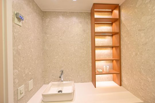 Banheiro Social de kitnet/studio à venda com 1 quarto, 30m² em Vila Clementino, São Paulo