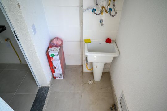 Área de Serviço de apartamento para alugar com 1 quarto, 33m² em Vila Brasilio Machado, São Paulo
