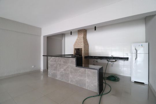 Área comum - Churrasqueira de apartamento para alugar com 2 quartos, 58m² em Novo Mundo, Uberlândia