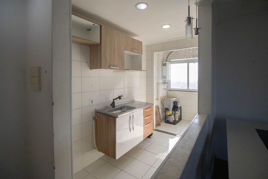 Cozinha de apartamento à venda com 3 quartos, 54m² em Ponte Grande, Guarulhos