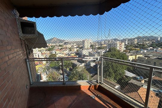 Varanda da Sala de apartamento para alugar com 2 quartos, 65m² em Todos Os Santos, Rio de Janeiro