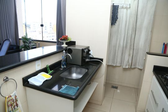 Cozinha Americana de apartamento para alugar com 1 quarto, 44m² em Setor Central, Goiânia