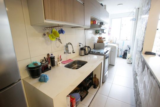 Cozinha de apartamento à venda com 2 quartos, 73m² em Freguesia (jacarepaguá), Rio de Janeiro