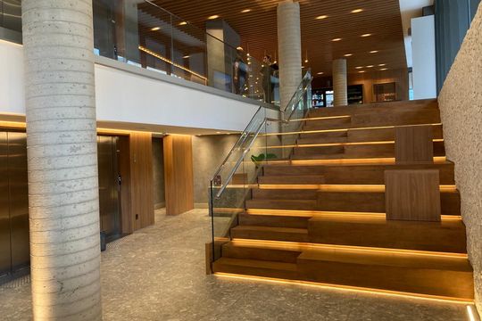 Área comum de kitnet/studio para alugar com 1 quarto, 25m² em Auxiliadora, Porto Alegre