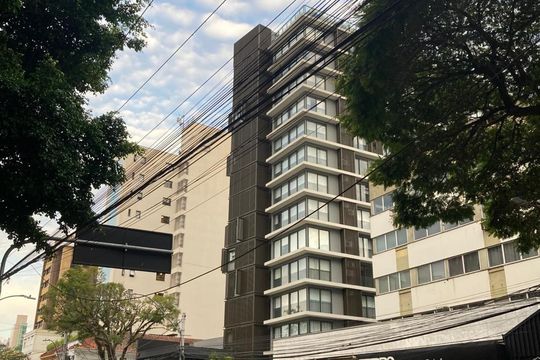 Fachada de kitnet/studio para alugar com 1 quarto, 25m² em Auxiliadora, Porto Alegre