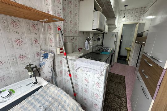 Área de Serviço de apartamento para alugar com 1 quarto, 38m² em Centro, São Vicente