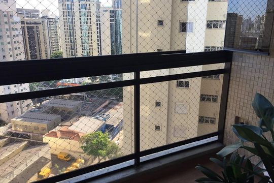 Varanda de apartamento à venda com 3 quartos, 125m² em Indianópolis, São Paulo
