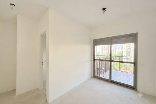 Sala  de apartamento à venda com 2 quartos, 39m² em Brooklin, São Paulo