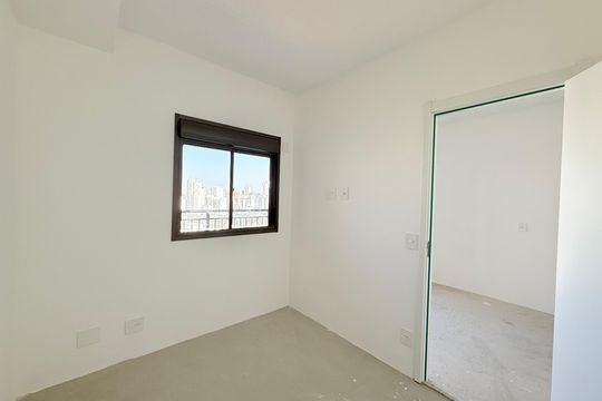 Quarto de apartamento à venda com 1 quarto, 34m² em Brooklin, São Paulo