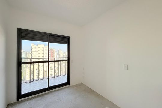 Sala  de apartamento à venda com 1 quarto, 34m² em Brooklin, São Paulo