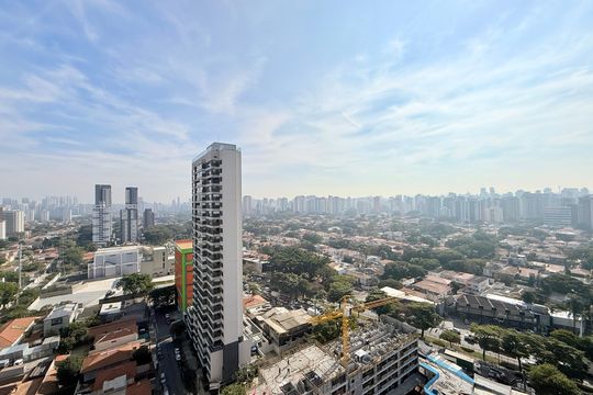 Vista  de apartamento à venda com 2 quartos, 44m² em Brooklin, São Paulo