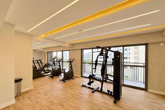 Academia de apartamento à venda com 1 quarto, 34m² em Brooklin, São Paulo