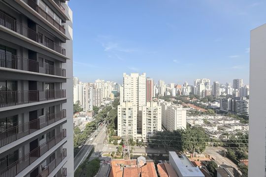 Vista  de apartamento à venda com 1 quarto, 34m² em Brooklin, São Paulo