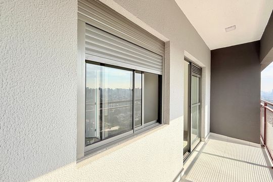 Sacada de apartamento à venda com 1 quarto, 34m² em Brooklin, São Paulo