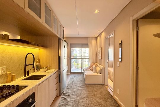 Apartamento à venda com 1 quarto, 34m² em Brooklin, São Paulo