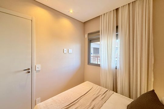 Quarto de apartamento à venda com 1 quarto, 34m² em Brooklin, São Paulo