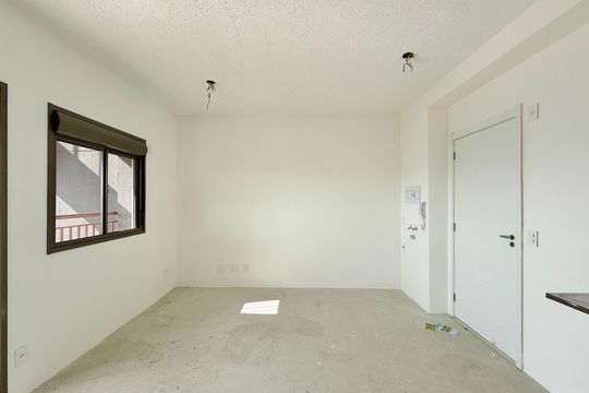 Sala  de apartamento à venda com 1 quarto, 42m² em Brooklin, São Paulo