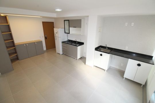 Sala / Cozinha de apartamento para alugar com 1 quarto, 50m² em Altos do Esplanada, São José dos Campos