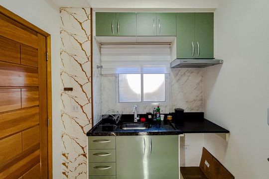 Cozinha - Armários de apartamento para alugar com 1 quarto, 36m² em Tatuapé, São Paulo