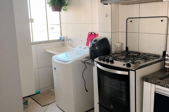 Cozinha/Área de Serviço de apartamento para alugar com 2 quartos, 60m² em Setor Sul Jamil Miguel 1A Etapa, Anápolis