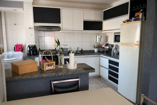 Cozinha de apartamento para alugar com 2 quartos, 60m² em Setor Sul Jamil Miguel 1A Etapa, Anápolis