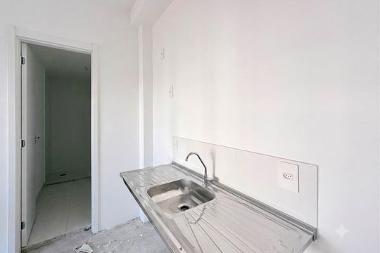 Cozinha de apartamento à venda com 2 quartos, 39m² em Brooklin, São Paulo