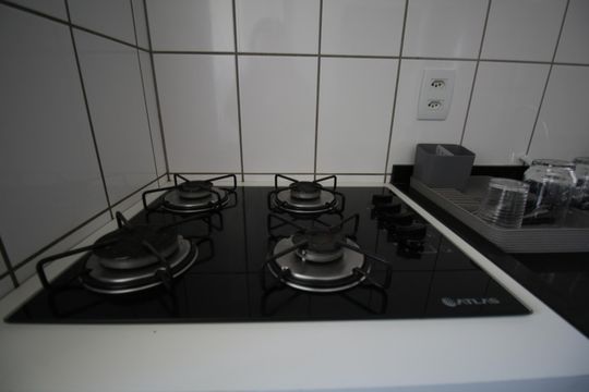 Cozinha de apartamento à venda com 2 quartos, 53m² em Vila Andrade, São Paulo