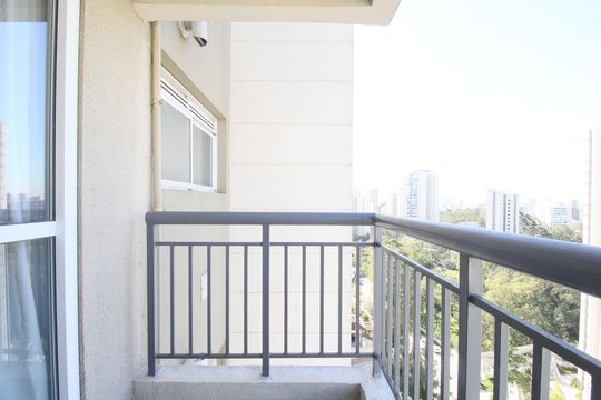 Varanda Sala de apartamento à venda com 2 quartos, 53m² em Vila Andrade, São Paulo