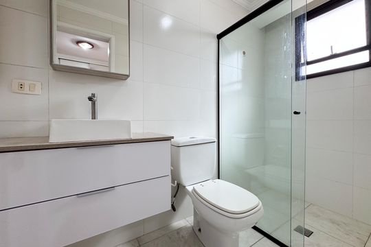 Banheiro - Suíte 2 de apartamento à venda com 3 quartos, 106m² em Jardim do Mar, São Bernardo do Campo