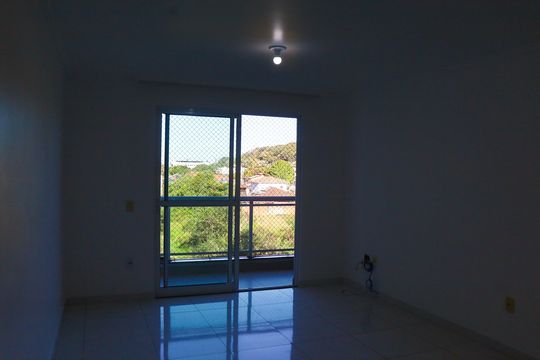 Vista da porta da sala de apartamento para alugar com 3 quartos, 124m² em Costa azul, Rio das Ostras