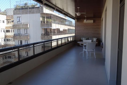 varanda de apartamento para alugar com 3 quartos, 227m² em Barra da Tijuca, Rio de Janeiro
