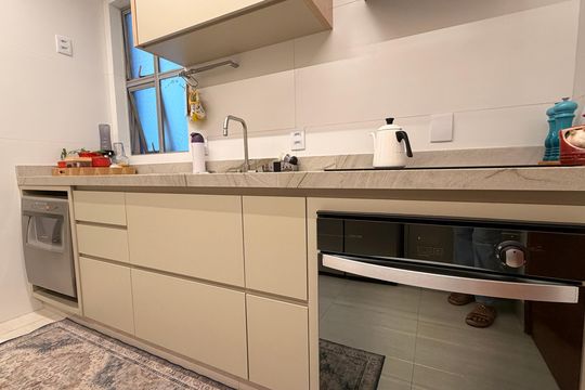 Cozinha de apartamento à venda com 3 quartos, 78m² em Setor Bueno, Goiânia