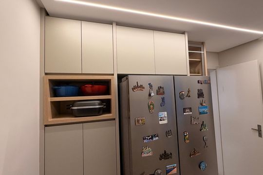 Cozinha de apartamento à venda com 3 quartos, 78m² em Setor Bueno, Goiânia