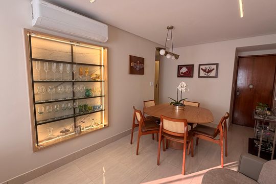 Sala  de apartamento à venda com 3 quartos, 78m² em Setor Bueno, Goiânia