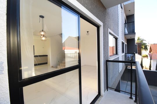 Sacada da Sala de casa de condomínio para alugar com 3 quartos, 155m² em Vista Alegre, Curitiba