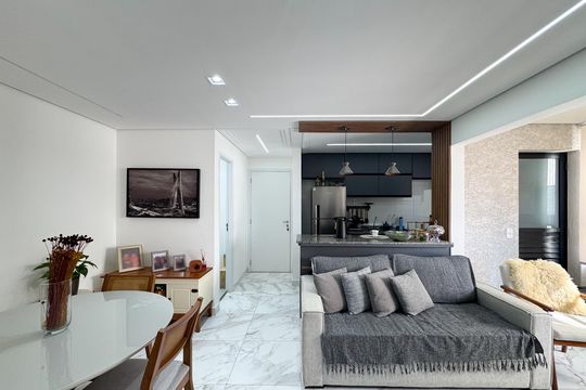 Sala de apartamento para alugar com 2 quartos, 61m² em Baeta Neves, São Bernardo do Campo