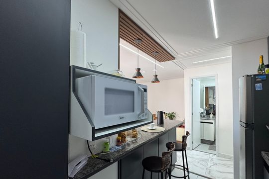 Cozinha  de apartamento para alugar com 2 quartos, 61m² em Baeta Neves, São Bernardo do Campo