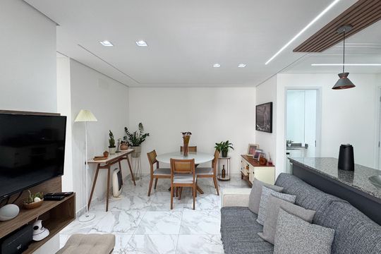 Sala de apartamento para alugar com 2 quartos, 61m² em Baeta Neves, São Bernardo do Campo