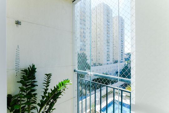 Varanda da Sala de apartamento à venda com 3 quartos, 65m² em Vila Moreira, Guarulhos