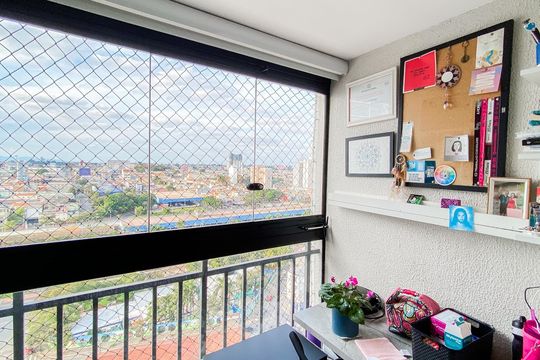 Varanda  de apartamento à venda com 2 quartos, 40m² em Cidade Patriarca, São Paulo