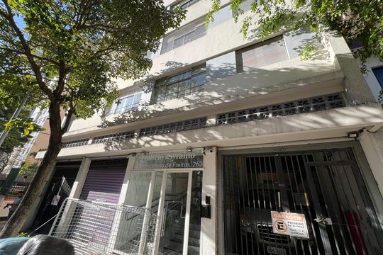 Fachada de apartamento à venda com 1 quarto, 58m² em Bela Vista, São Paulo