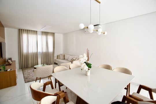 Sala de casa de condomínio para alugar com 3 quartos, 180m² em Estância do Hibisco, Contagem
