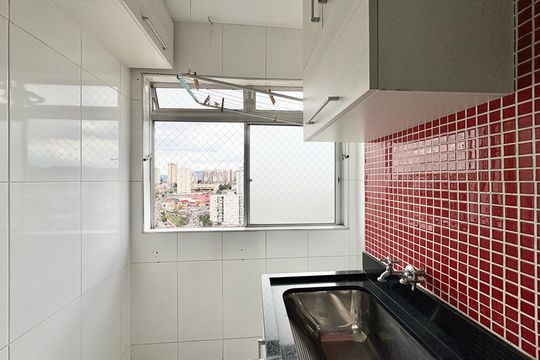 Área de Serviço de apartamento para alugar com 2 quartos, 44m² em Vila Cruz das Almas, São Paulo