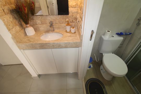 Banheiro de apartamento para alugar com 2 quartos, 36m² em Vila Diva, São Paulo